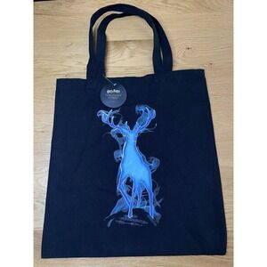 Wizarding World Harry Potter A Forbidden Forest Experience Black Canvas Tote Bag